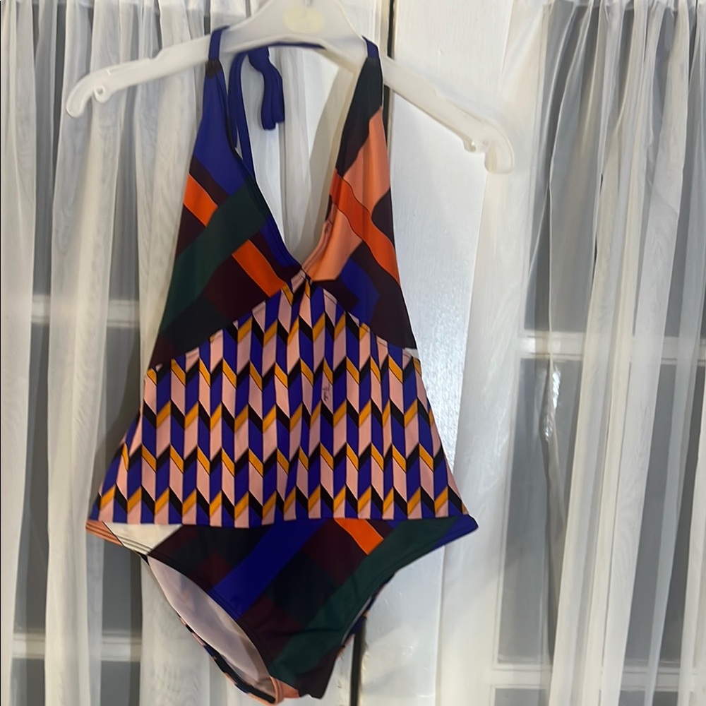 Emilio Pucci abstract One Piece Swimsuit Patterned Women’s Size 40 Multi Color